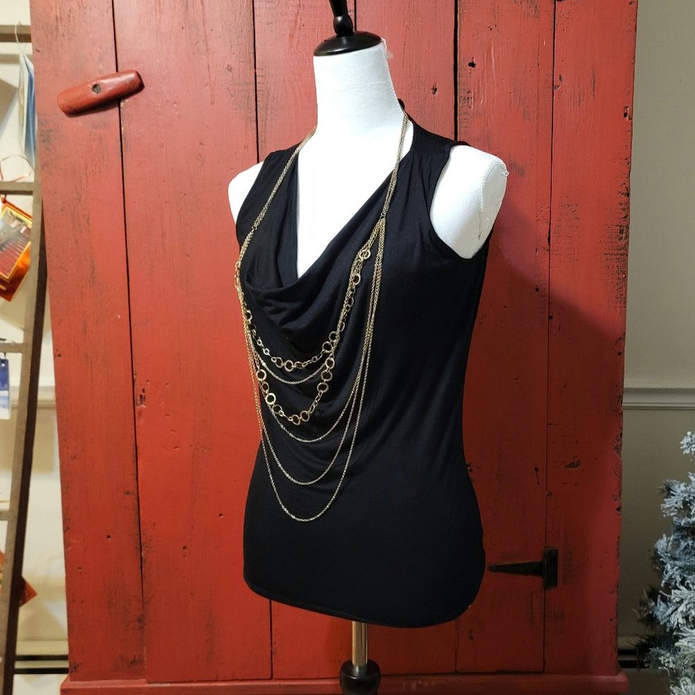 Eight Sixty Black Sleeveless Top. XS